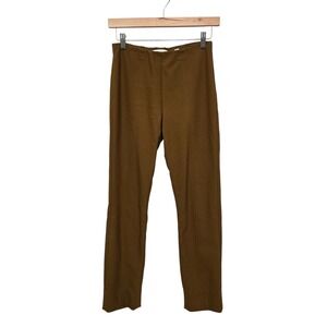 Vince Slim Leg Pants Tan Brown Elastic Waist Stretch Women's Size Small